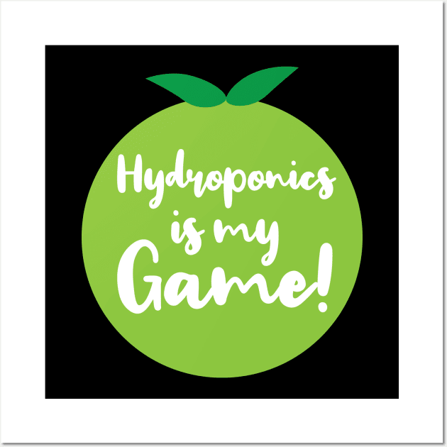 Hydroponics is My Game | Tomato | Quotes | Black Wall Art by Wintre2